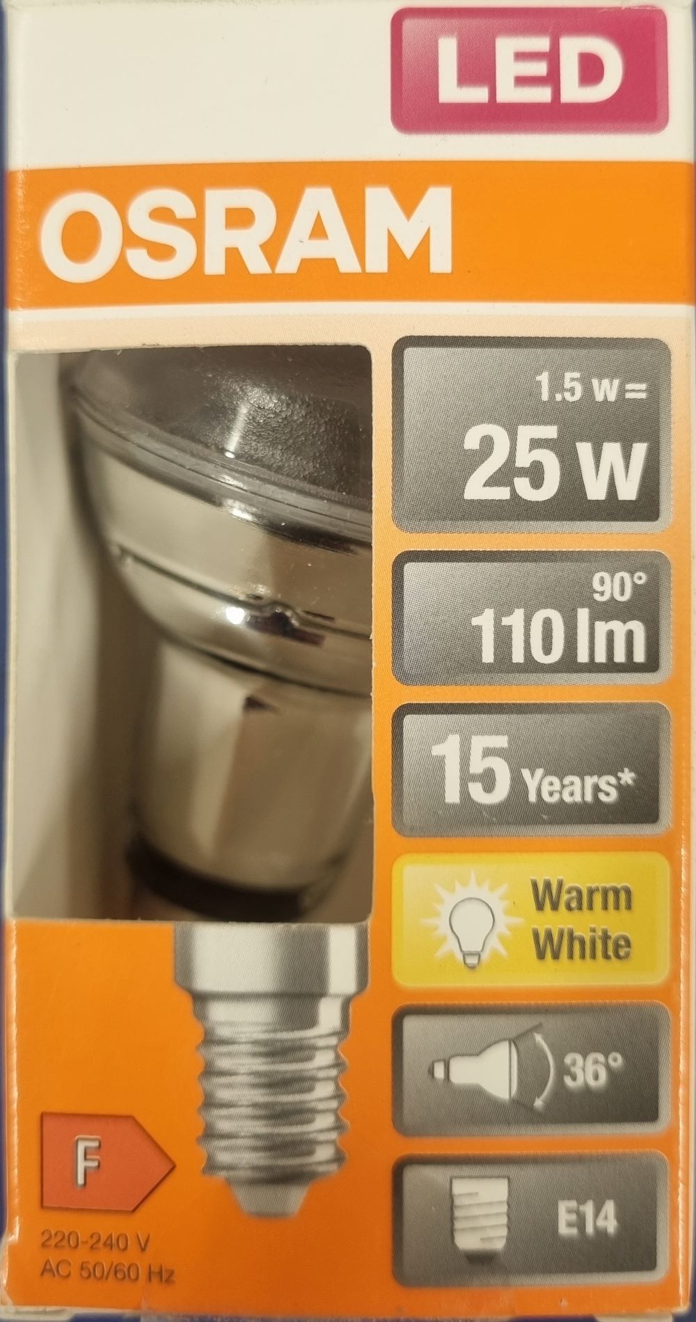 20251221_095342 Ampoule Led E27- 25W/1.5W - 110lm - Warm white - classe F – Image 1