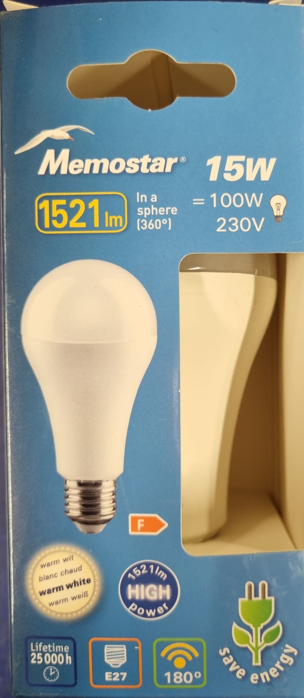 20251221_105413 Ampoule Led E27- 100W/15W - 1521lm - Warm white – Image 1