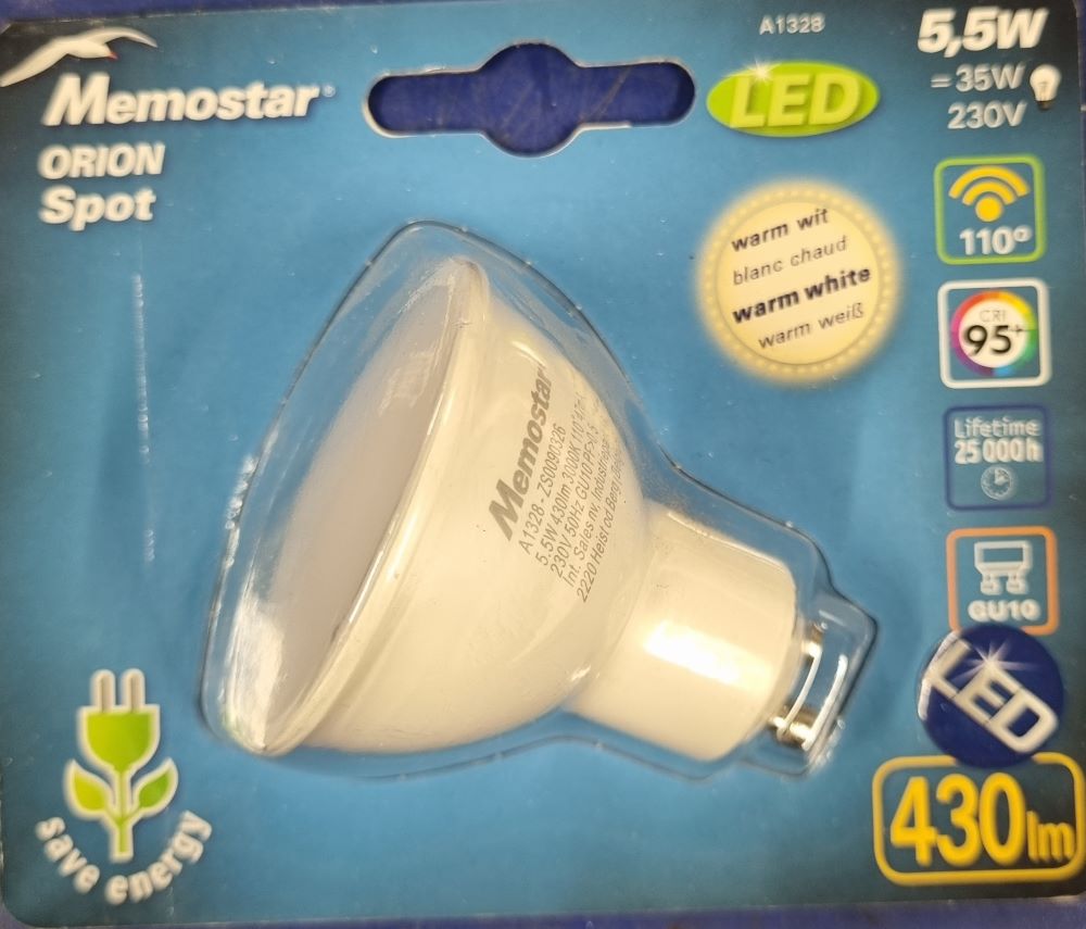 20251221_110254 Spot Led - 35W/5.5W - 430lm - Warm white - GU10 – Image 1