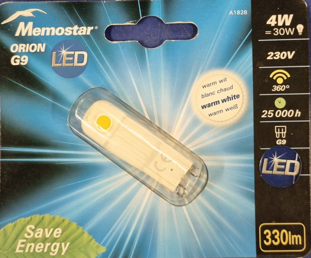 20251221_110850 Ampoule Led - 30W/4W - 330lm - Warm white - G9 – Image 1
