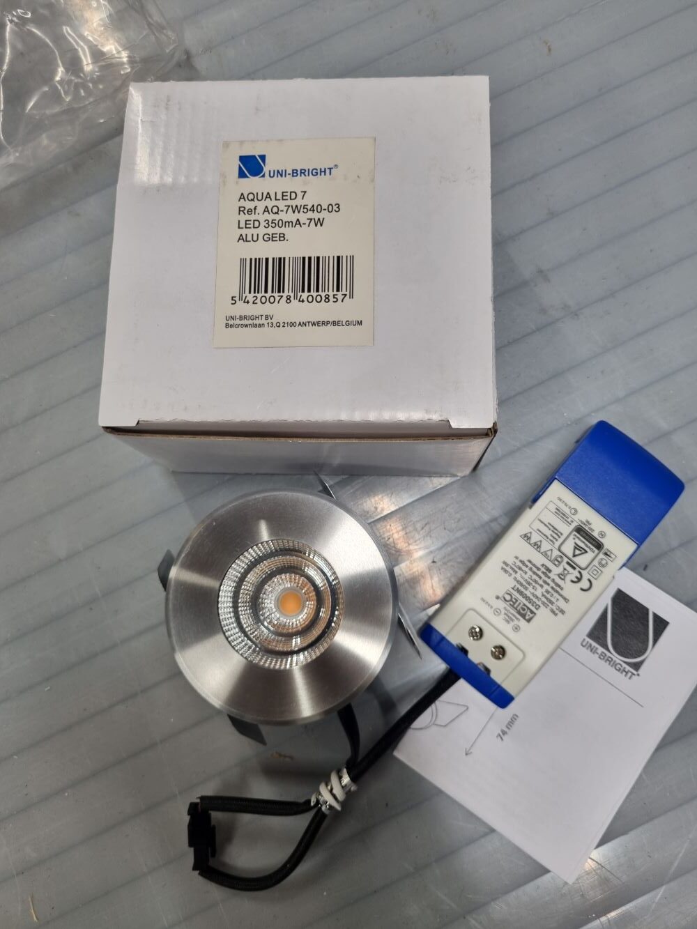 20260630_092231 Spot AQUALED 7 - AQ-7W540-03 Led350mA-7W Alu – Image 1