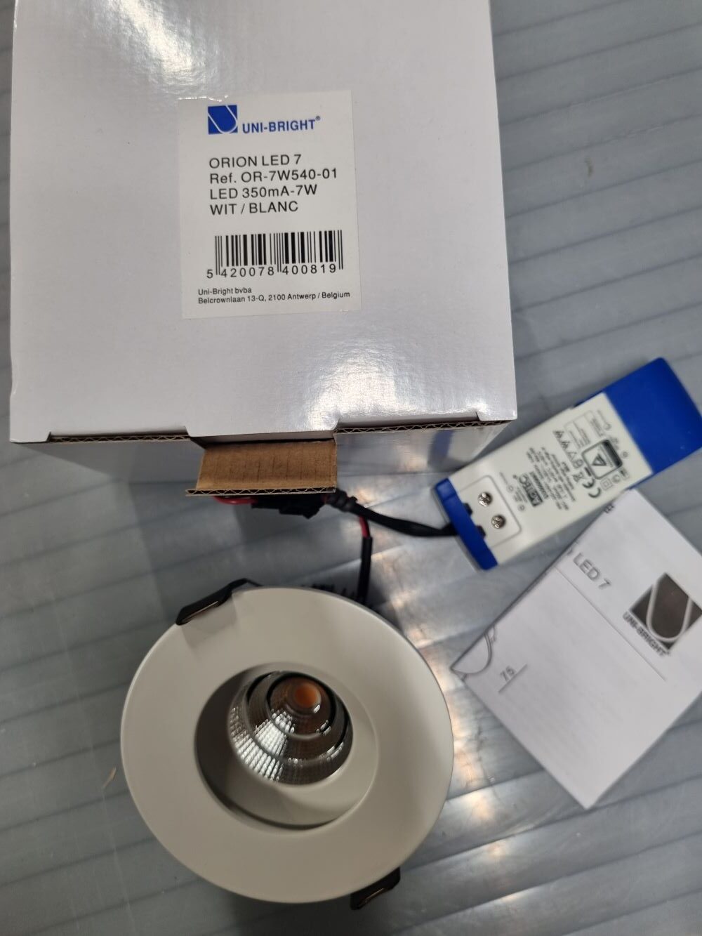 20260630_095255 Spot ORION LED 7 - OR-7W540-01 Led350mA-7W Blanc – Image 1