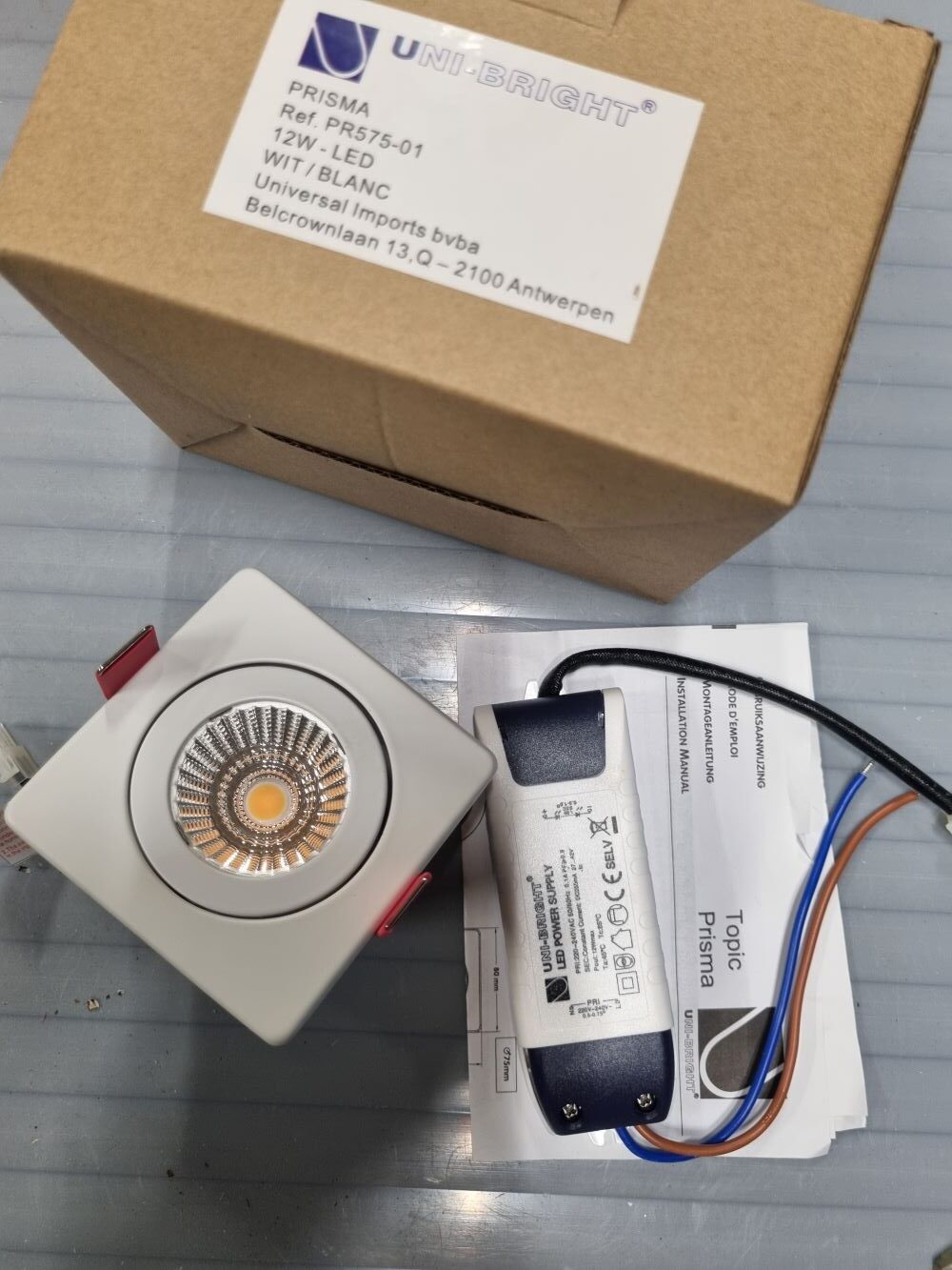 20260630_110152 Spot PRISMA PR575-01 12W Led Blanc – Image 1